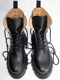 Track Sole 8 Eye Lace-Up Boots | Will's Vegan Store