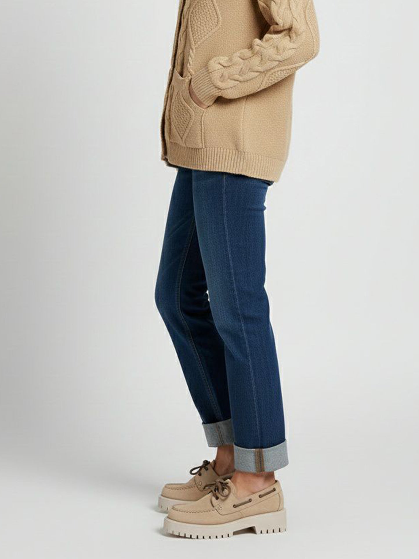 Track Sole Vegan Suede Loafers