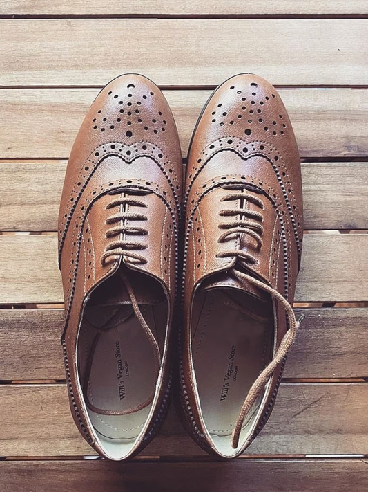 Wide Fit Oxford Brogues | Vegan Shoes