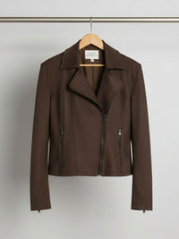 Vegan Women's Vegan Suede Biker Jacket | Will's Vegan Store