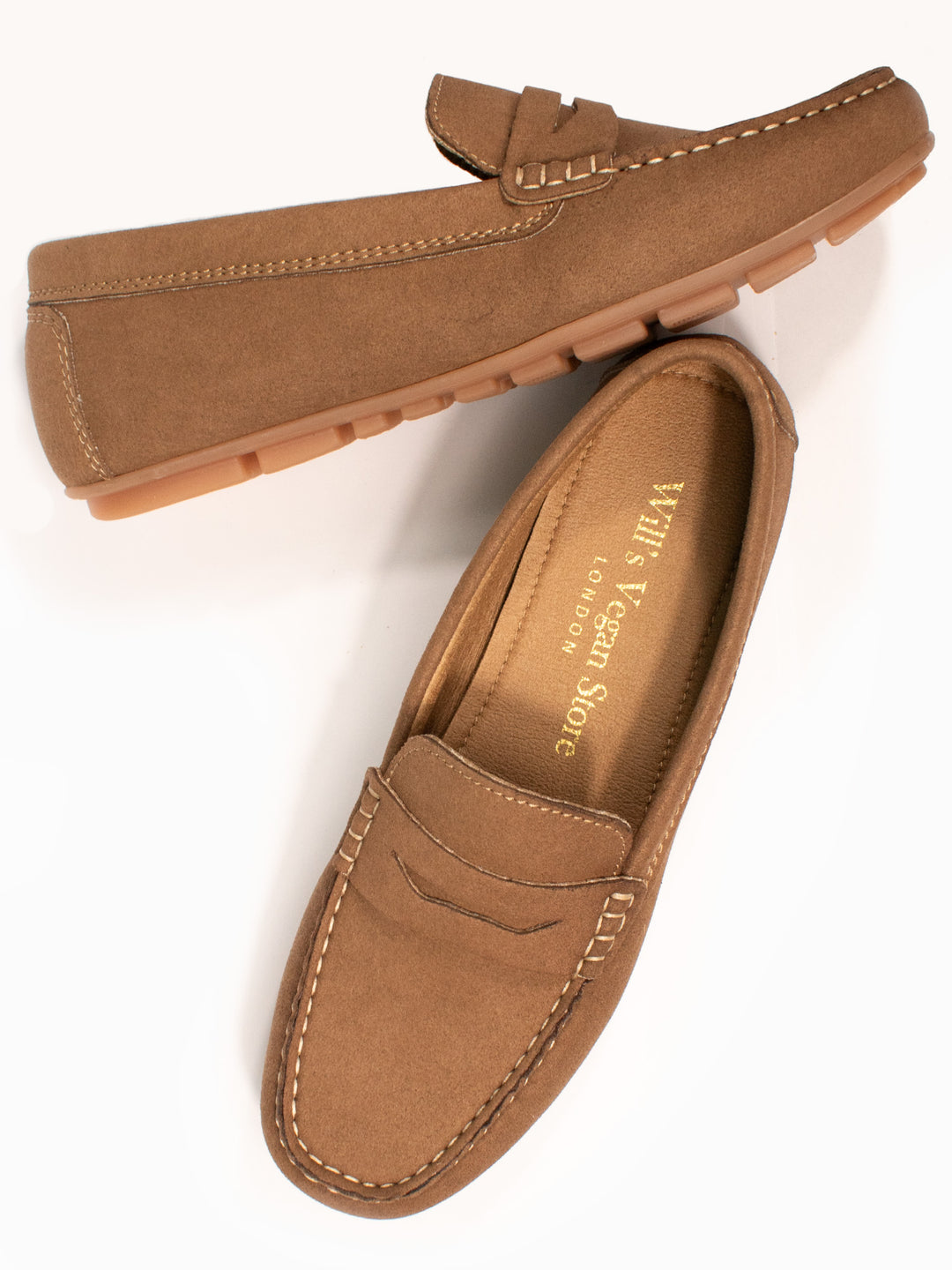 Vegan Women's Vegan Suede Penny Loafers Will's Vegan Store