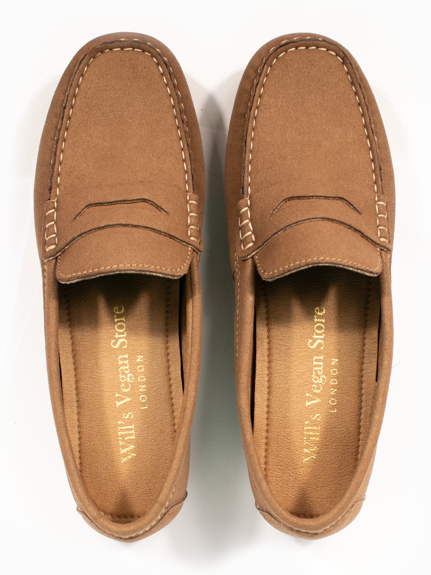 Vegan Women's Suede Penny Loafers | Will's Vegan Store