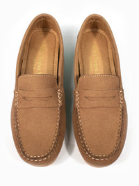 Vegan Women's Suede Penny Loafers | Will's Vegan Store