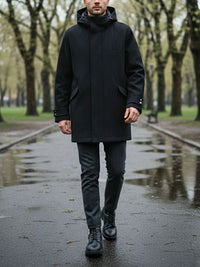 Vegan Wool Hooded Coat | Will's Vegan Store