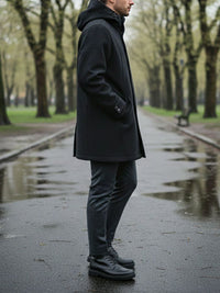 Vegan Wool Hooded Coat | Will's Vegan Store