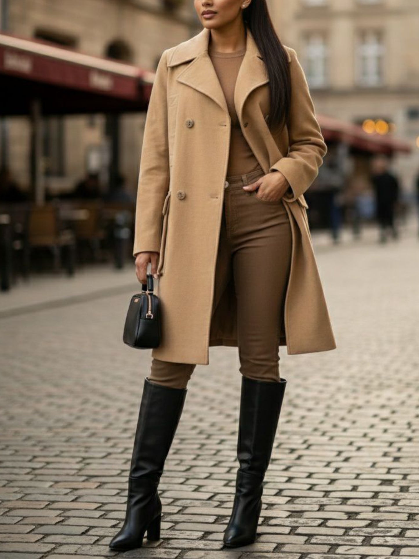 Vegan Wool Oversize Coat