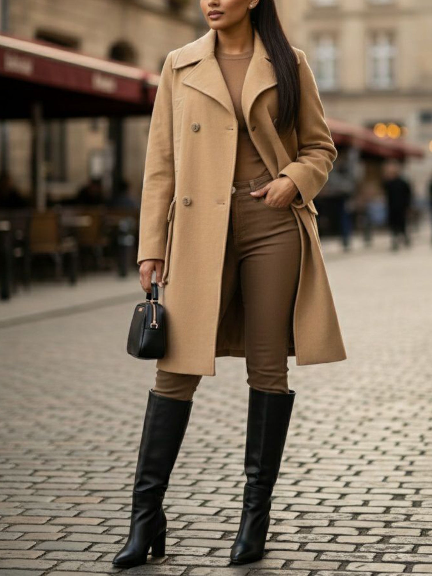 Vegan Women's Wool Oversize Coat | Will's Vegan Store