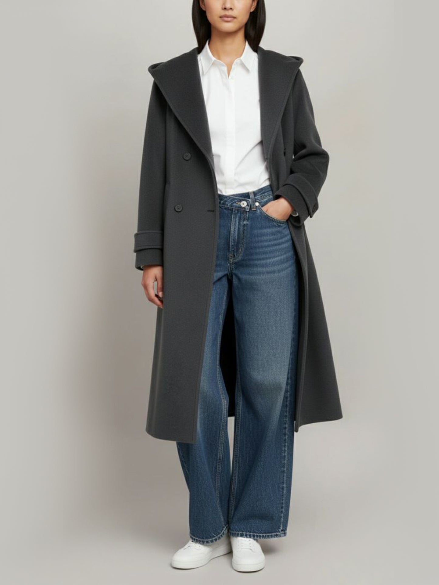 Vegan Wool Oversize Coat