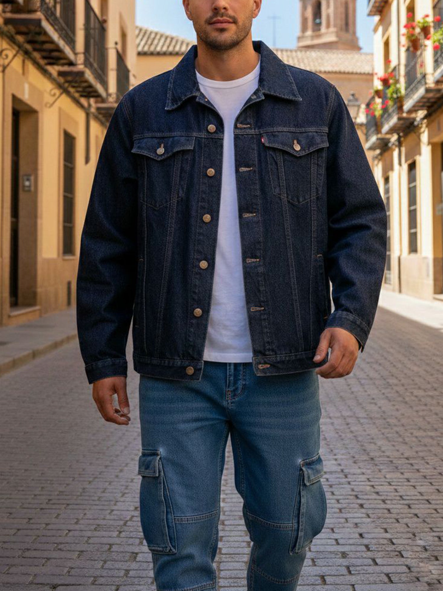 Recycled Denim Jacket | Will's Vegan Store