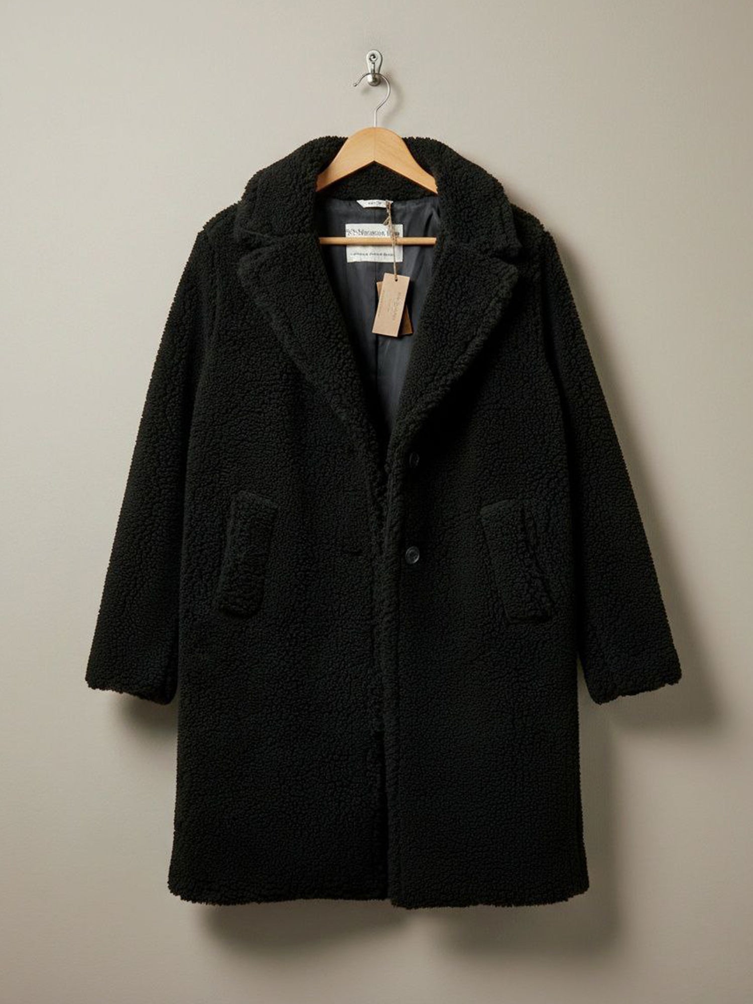 Vegan Women's Recycled Teddy Coat | Will's Vegan Store