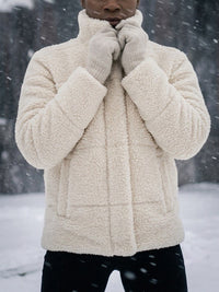 Recycled Teddy Puffer Jacket