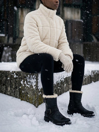 Recycled Teddy Puffer Jacket