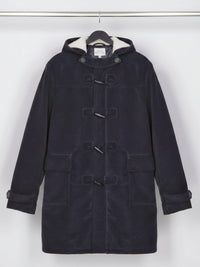 Vegan Men's Wool Duffle Coat With Recycled Vegan Shearling | Will's Vegan Store