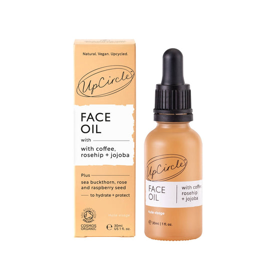 UpCircle Beauty Collagen Boosting Vegan Organic Coffee + Rosehip Face Oil | 