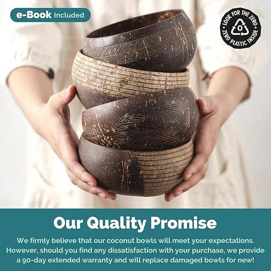 Jungle Culture Coconut Bowls - Jumbo Bowl & Spoon Combo (Cosmos) | 