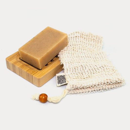 Jungle Culture Soap Bag - Sisal | Natural Fibre Mesh Soap Pouch Sack | 