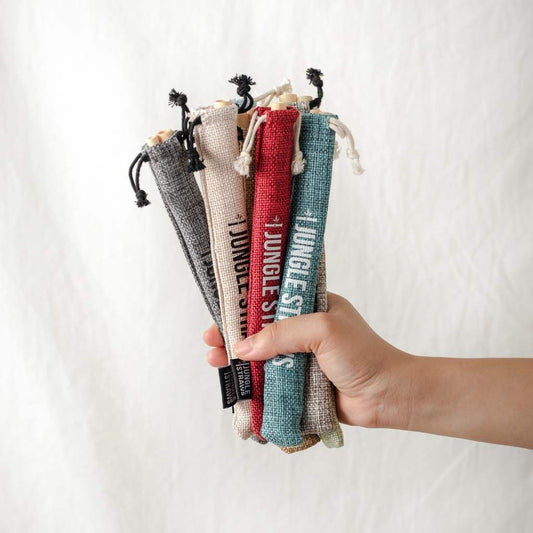 Jungle Culture Bamboo Straws - Reusable Drinking Straw Set - Plastic-Free | 