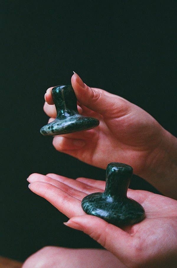 Earth To You London Likya Mushroom Jade Hot Stone