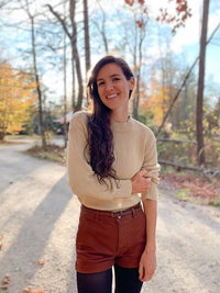 Vegan Women's Recycled Knit Crew Neck | Will's Vegan Store