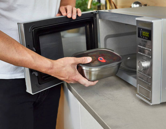 Black+Blum Microwave-Safe Leak Proof Stainless Steel Lunch Box | 