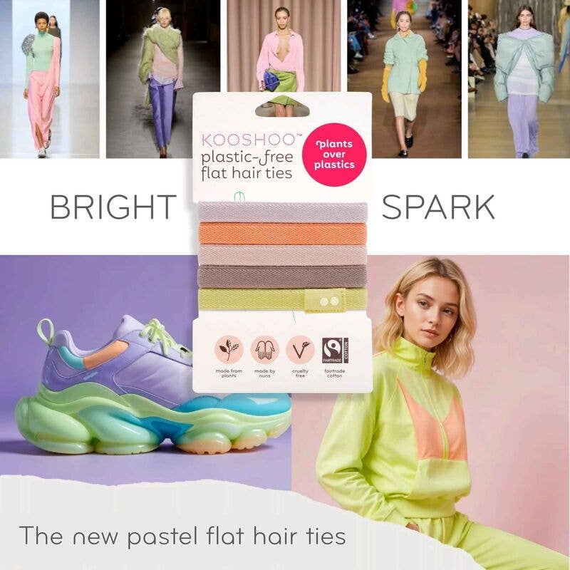 Ecoliving Kooshoo Plastic Free Hair Ties | Will's Vegan Store