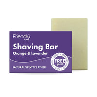 Friendly Soap Orange Lavender Shaving Bar | Will's Vegan Store