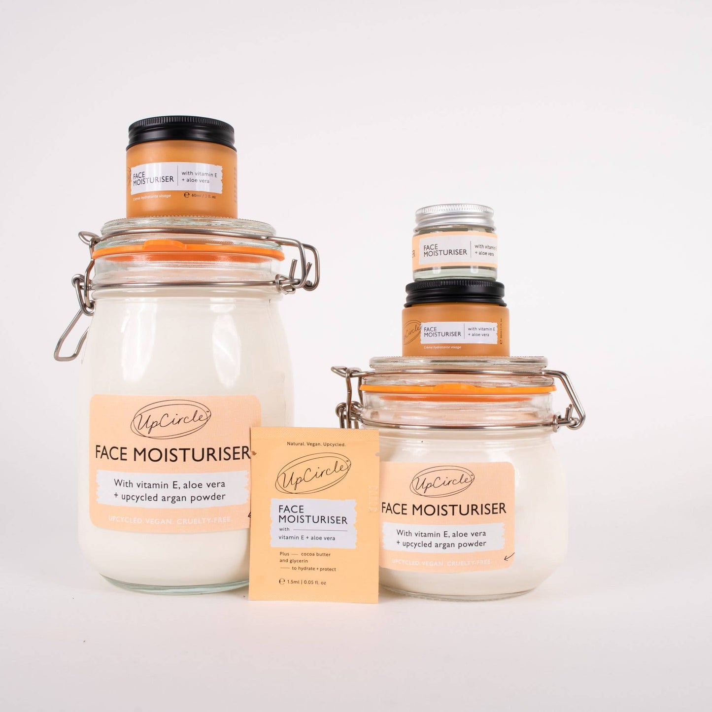 UpCircle Beauty Face Moisturiser with Vitamin E + Aloe Vera - Eco Day Cream
