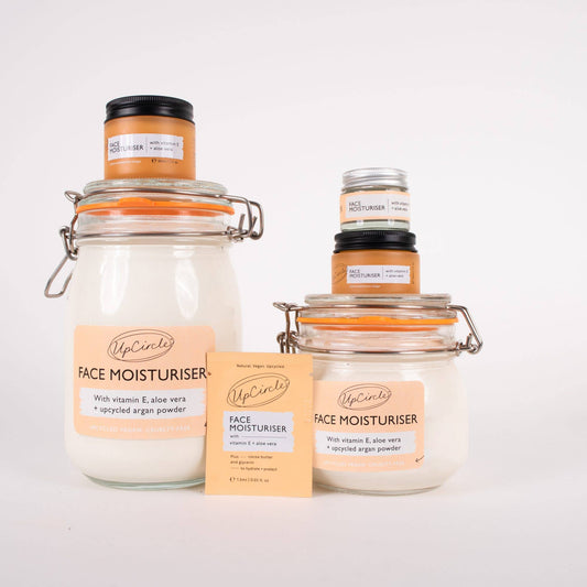UpCircle Beauty Face Moisturiser with Vitamin E + Aloe Vera - Eco Day Cream | 