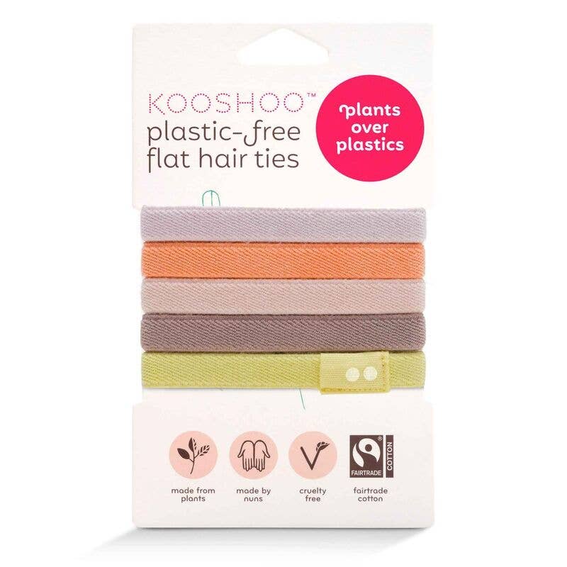 Ecoliving Kooshoo Plastic Free Hair Ties | Will's Vegan Store