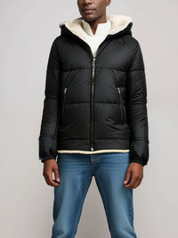 Vegan Men's Recycled Vegan Shearling Puffer | Will's Vegan Store