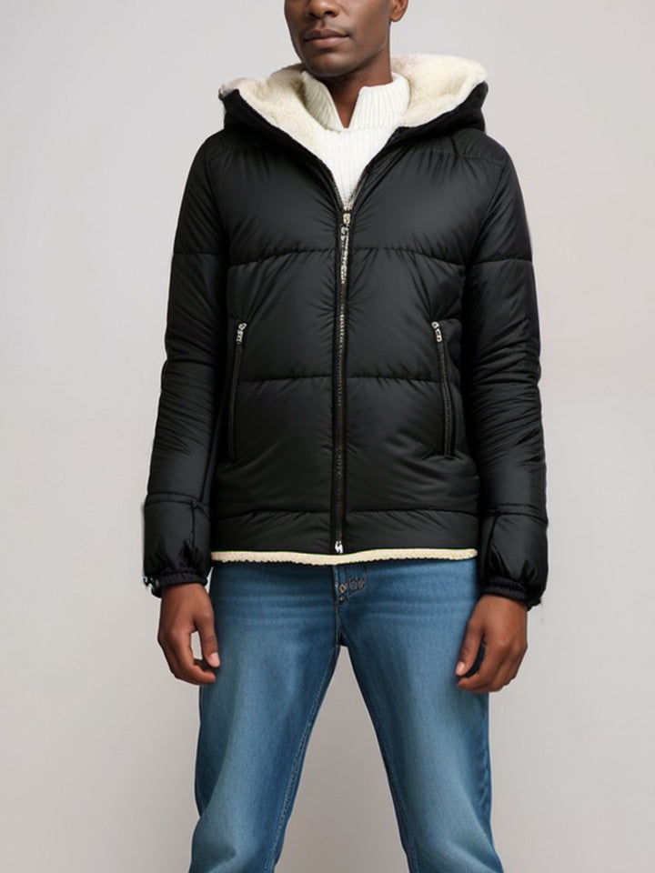 Vegan Men's Recycled Vegan Shearling Puffer | Will's Vegan Store