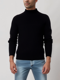 Vegan Men's Recycled Slouch Turtleneck | Will's Vegan Store