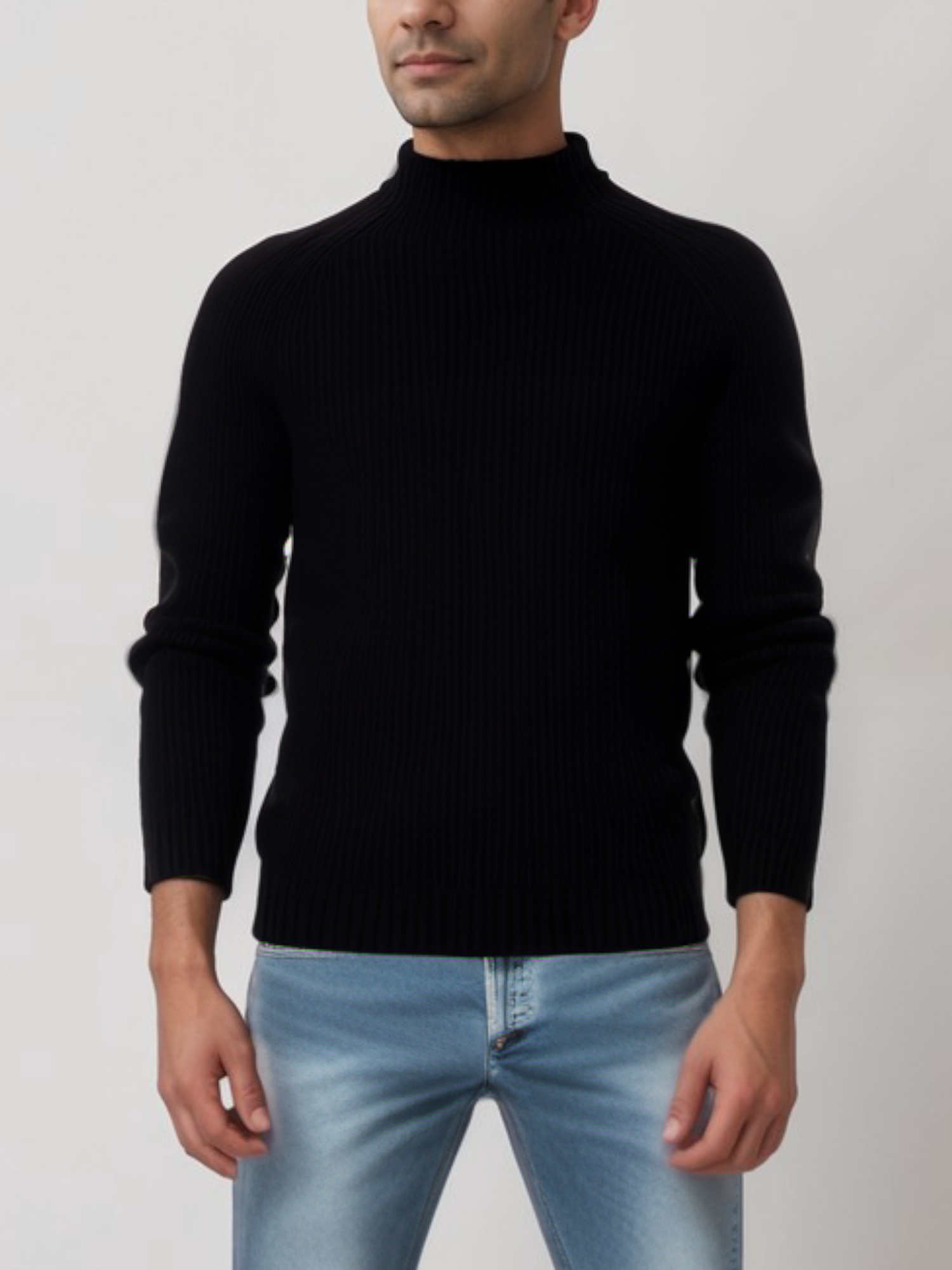 Vegan Men's Recycled Slouch Turtleneck | Will's Vegan Store