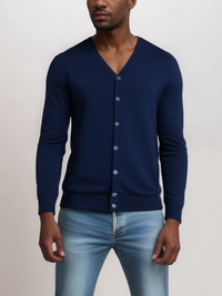 Vegan Men's Recycled Knit Cardigan | Will's Vegan Store