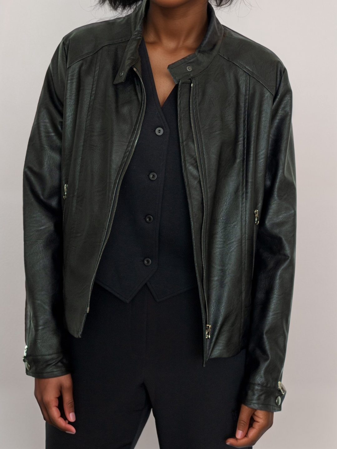 Vegan Women's Racer Jacket Will's Vegan Store - Main Image