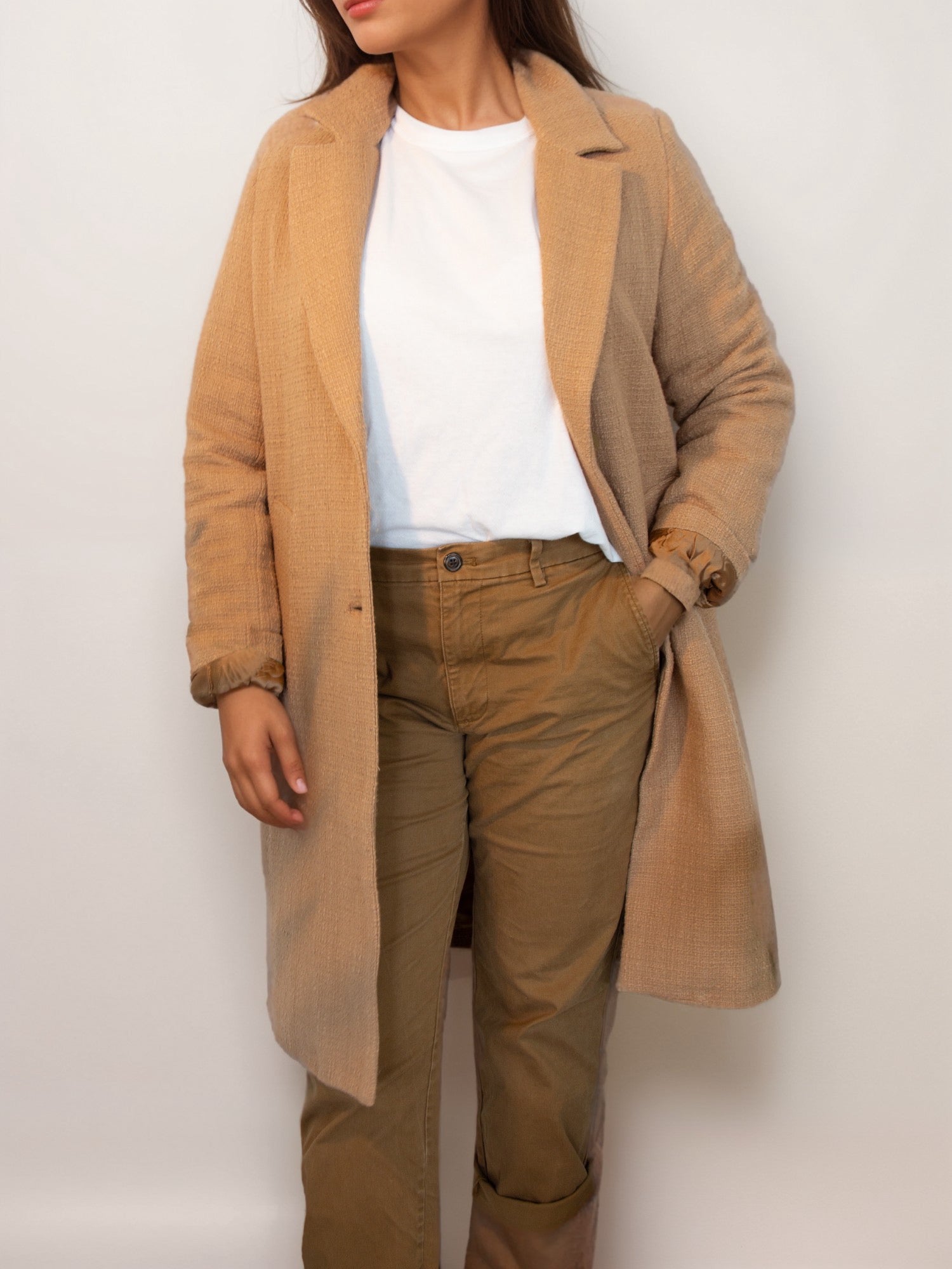 Vegan Women's Structured Vegan Wool Coat | Will's Vegan Store