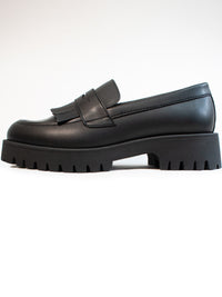 Track Sole Fringe Loafers | Will's Vegan Store