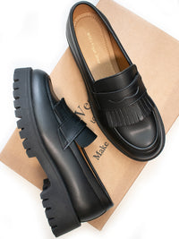 Track Sole Fringe Loafers | Will's Vegan Store