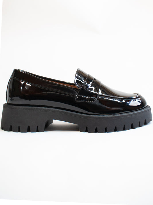 Track Sole Penny Loafers