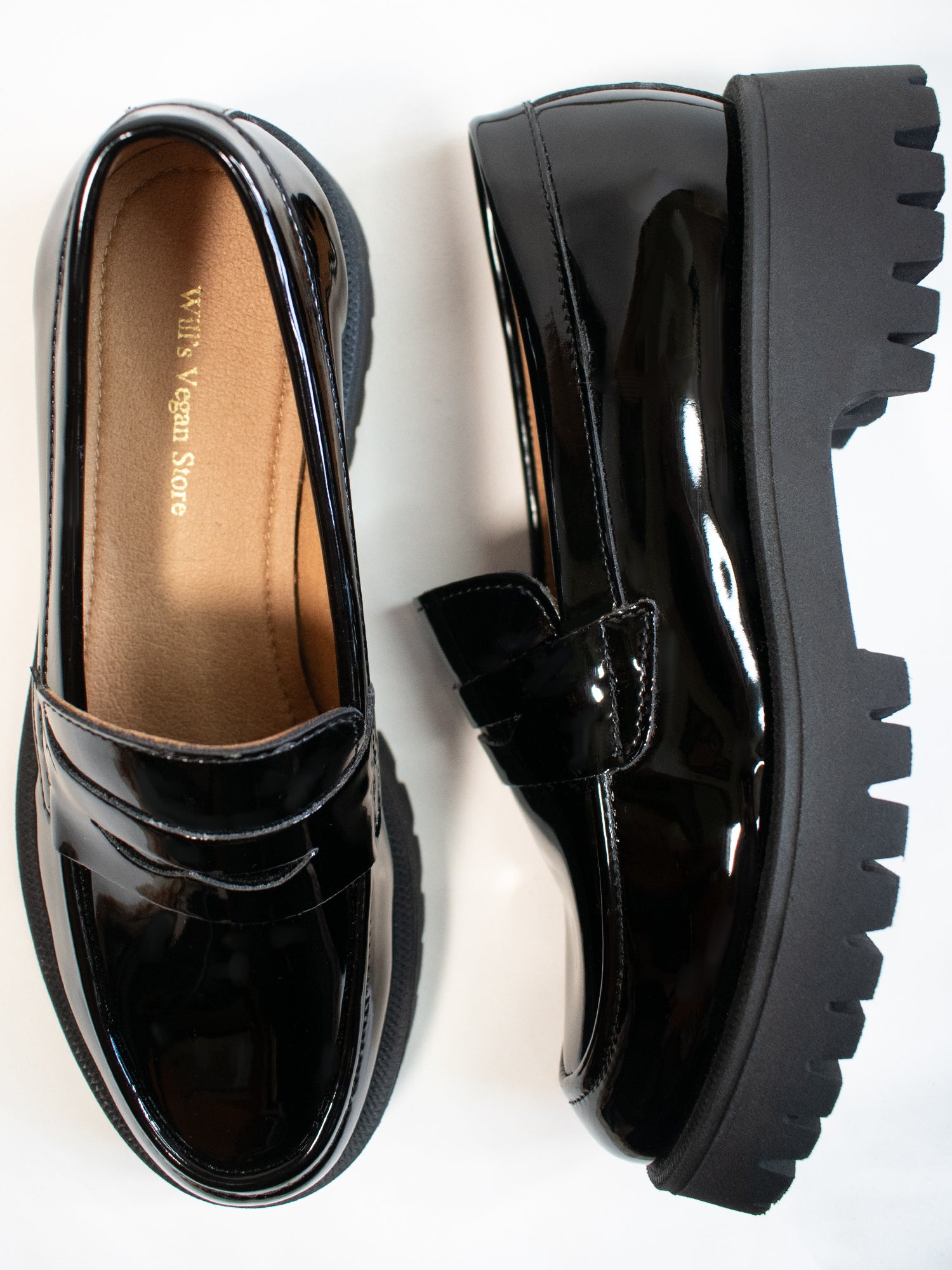 Track Sole Penny Loafers | Will's Vegan Store