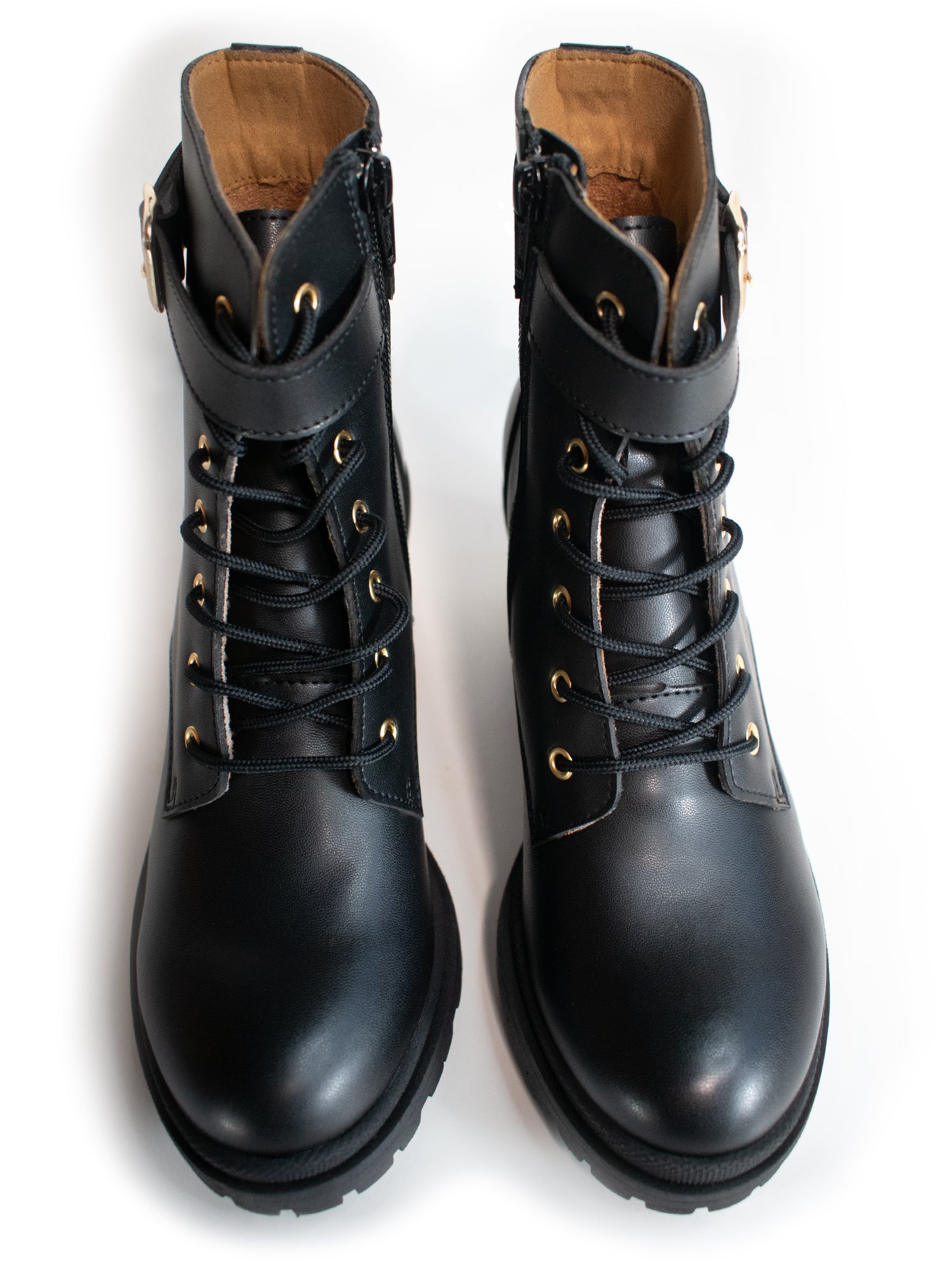 Lace-Up Track Sole Booties | Will's Vegan Store