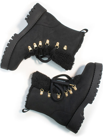 Recycled Vegan Shearling Boots