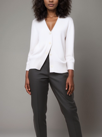 Vegan Women's Button Up Knitted Cardigan | Will's Vegan Store