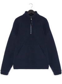 Vegan Men's Recycled Windbreaker Fleece Quarter Zip | Will's Vegan Store