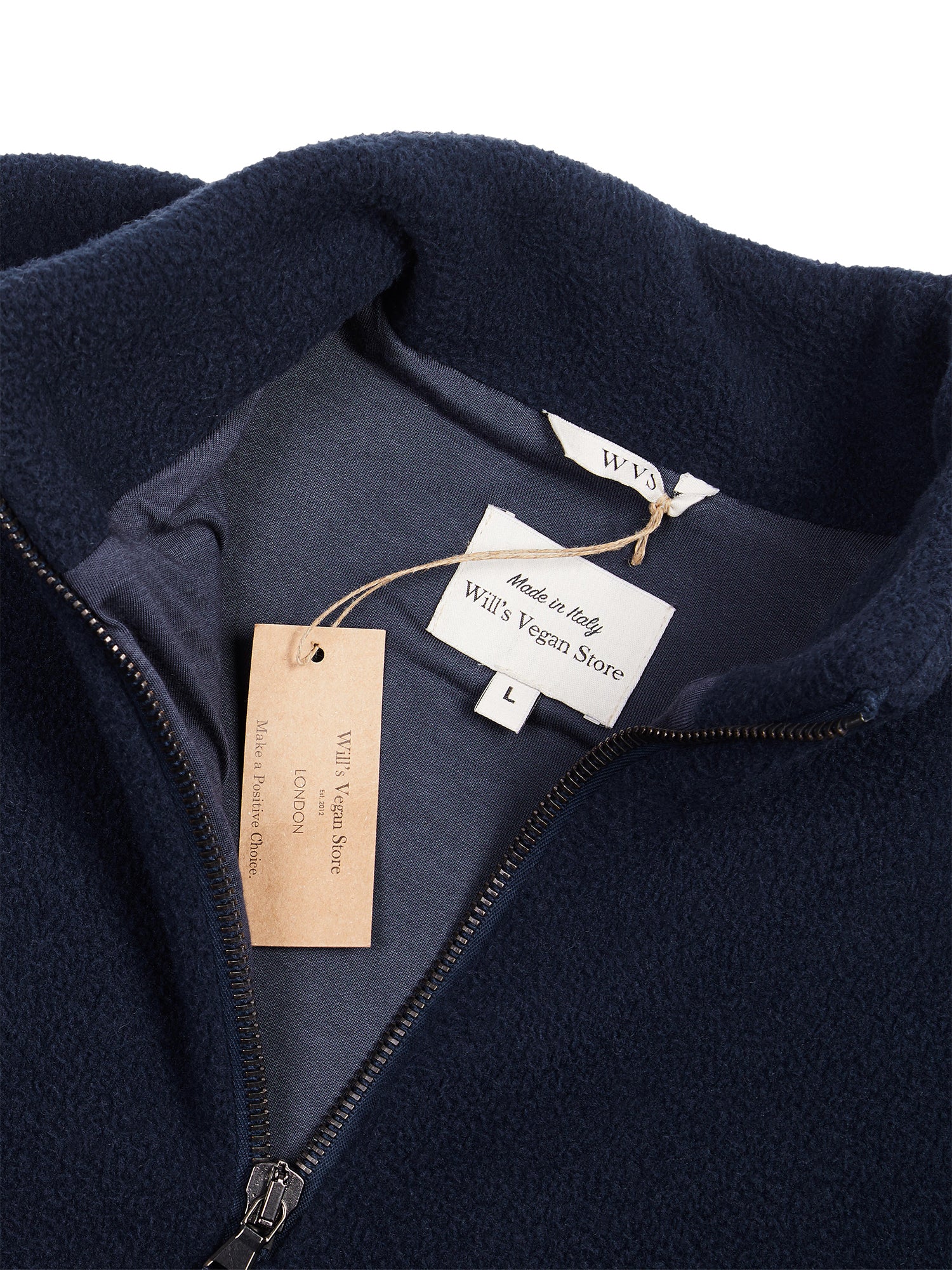 Vegan Women's Recycled Windbreaker Fleece Quarter Zip | Will's Vegan Store