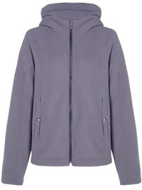 Vegan Women's Recycled Zip Through Hooded Fleece | Will's Vegan Store