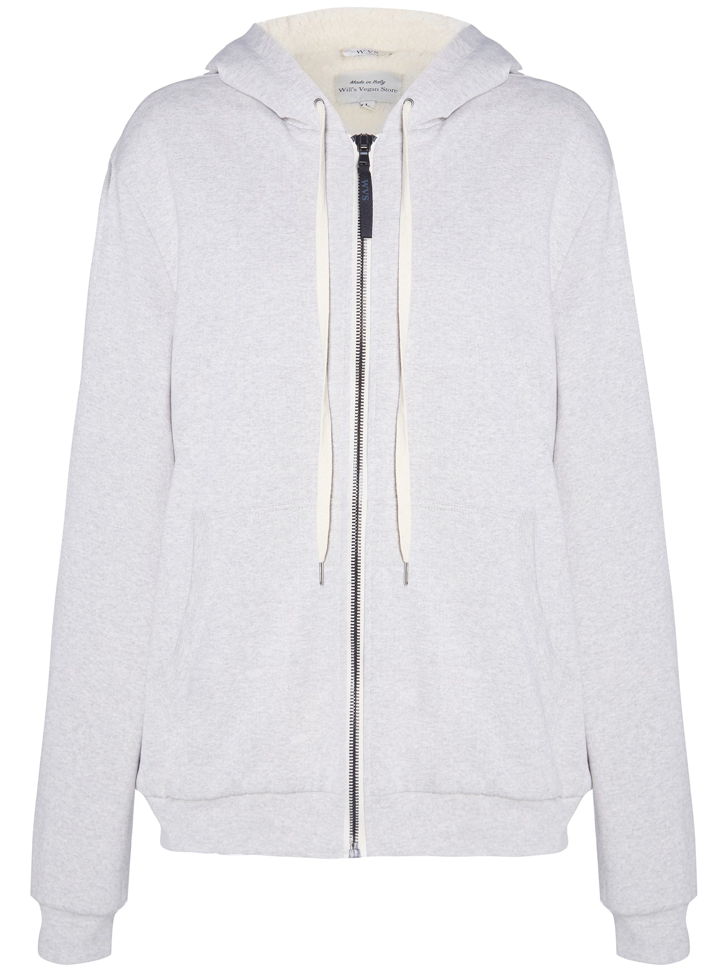 Men's Zip-Up Hoodie With Recycled Vegan Shearling Lining | Will's Vegan Store