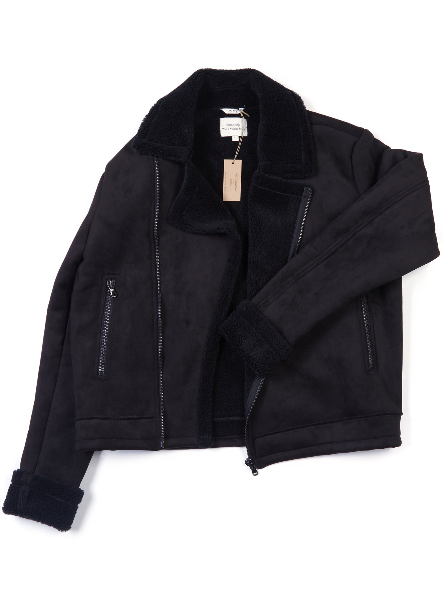 Women's Recycled Vegan Shearling Aviator | Will's Vegan Store