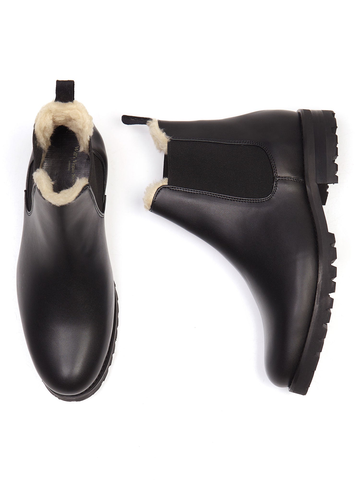 Vegan Men's Luxe Insulated Deep Tread Chelsea Boots | Will's Vegan Store