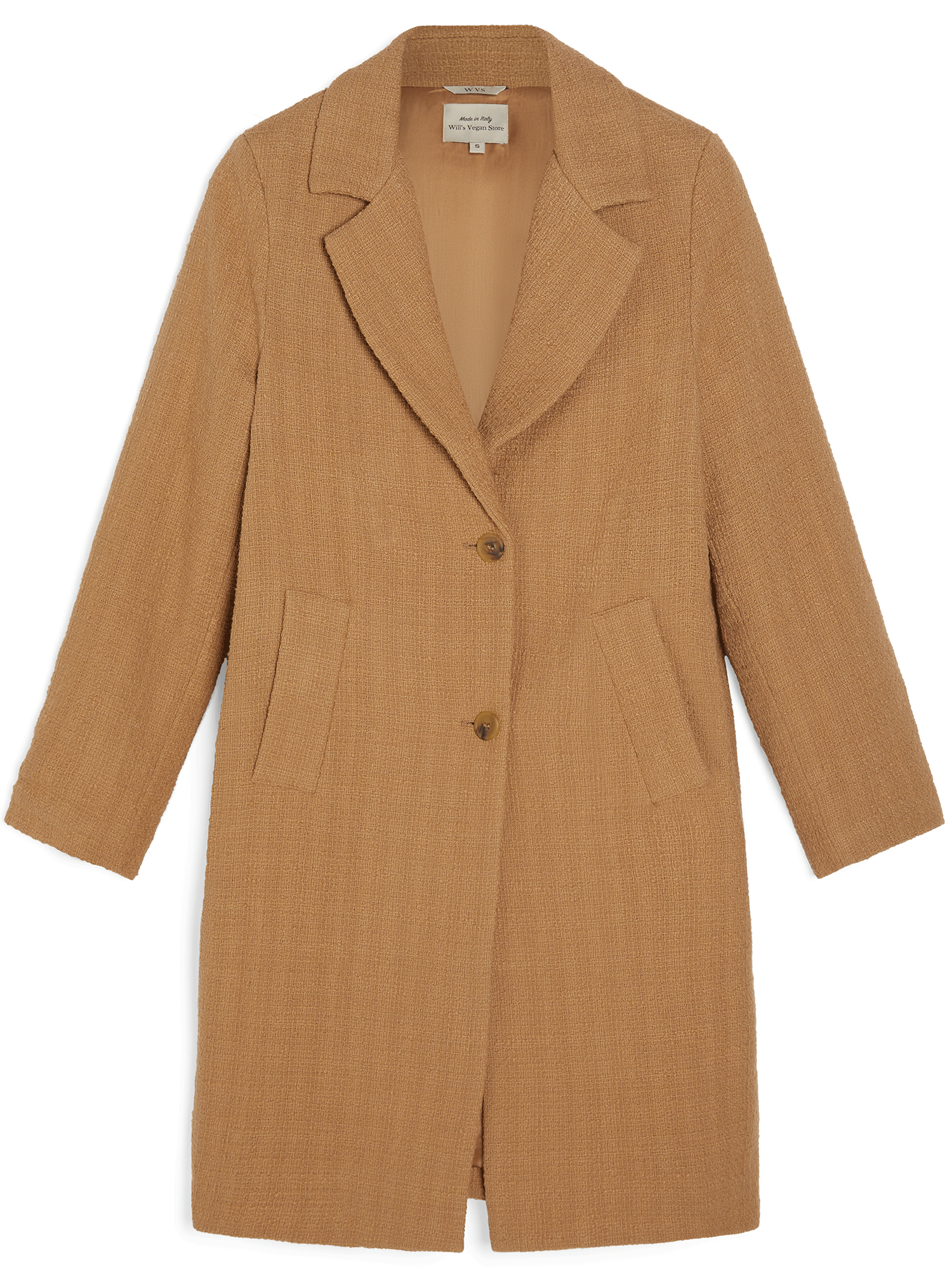 Vegan Women's Structured Vegan Wool Coat | Will's Vegan Store